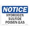 Signmission Safety Sign, OSHA Notice, 12" Height, 18" Width, Hydrogen Sulfide Poison Gas Sign, Landscape OS-NS-D-1218-L-13583 - alternate 1